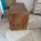 Vintage Art Deco schoolmaster's desk - double-sided - solid wood - 1940s/50s