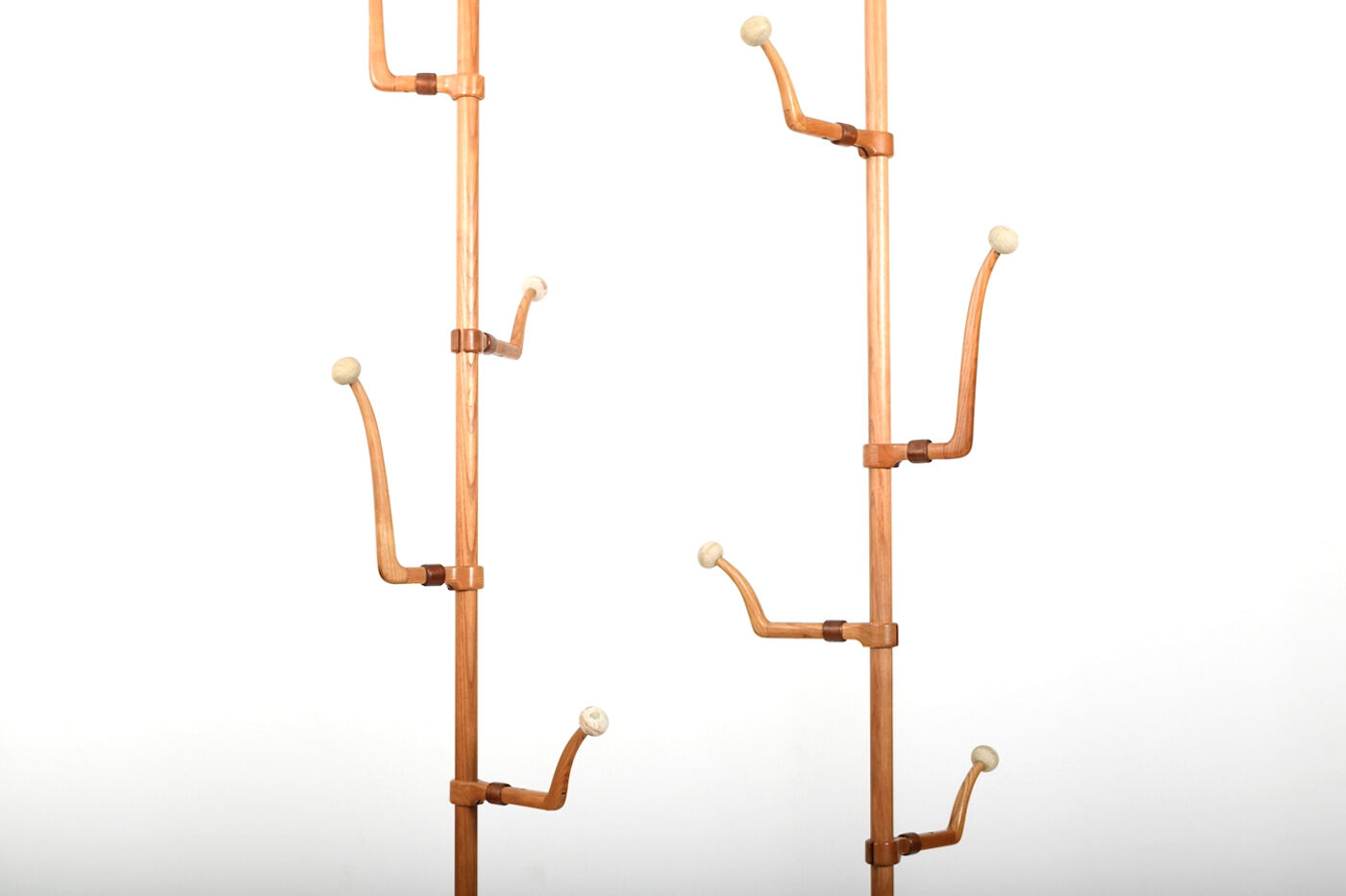 Pair of 1950s Sculptural Danish Jacket/Hat Stands by Harbo Sølvsten