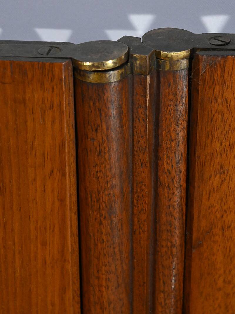 Four-Panel Mahogany Screen – First Part 20th Century
