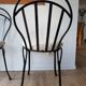 Set de 2 chaises métal noir