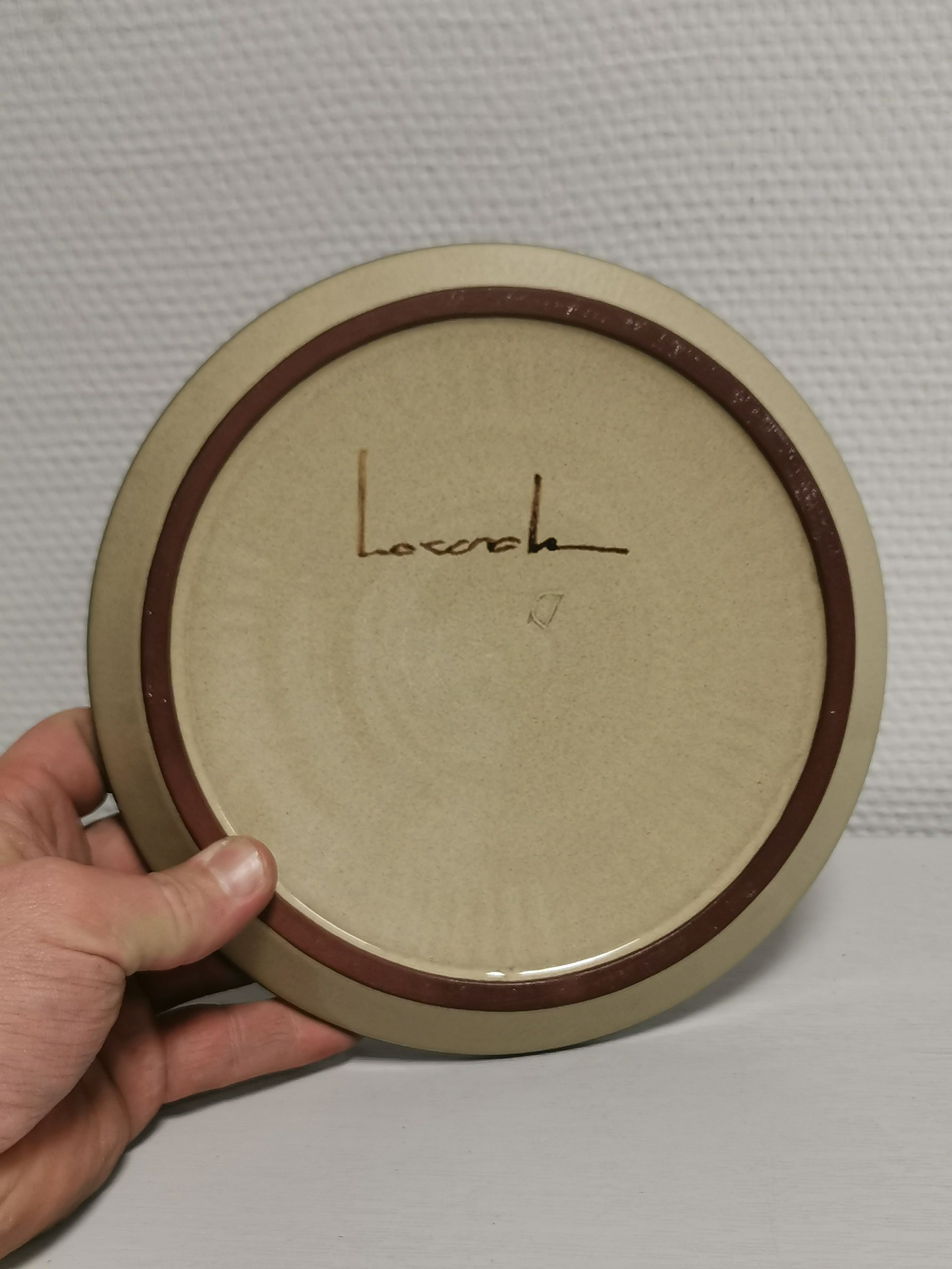 Vintage ceramic plate signed Emile Masson Vallauris