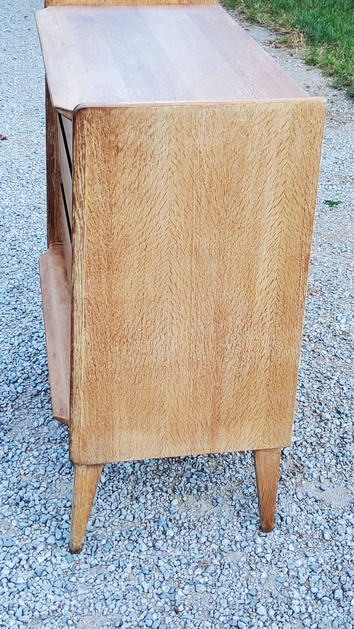 Vintage Gérard Guermonprez chest of drawers with 3 compass feet from the 50s