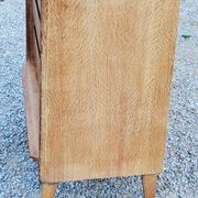 Vintage Gérard Guermonprez chest of drawers with 3 compass feet from the 50s