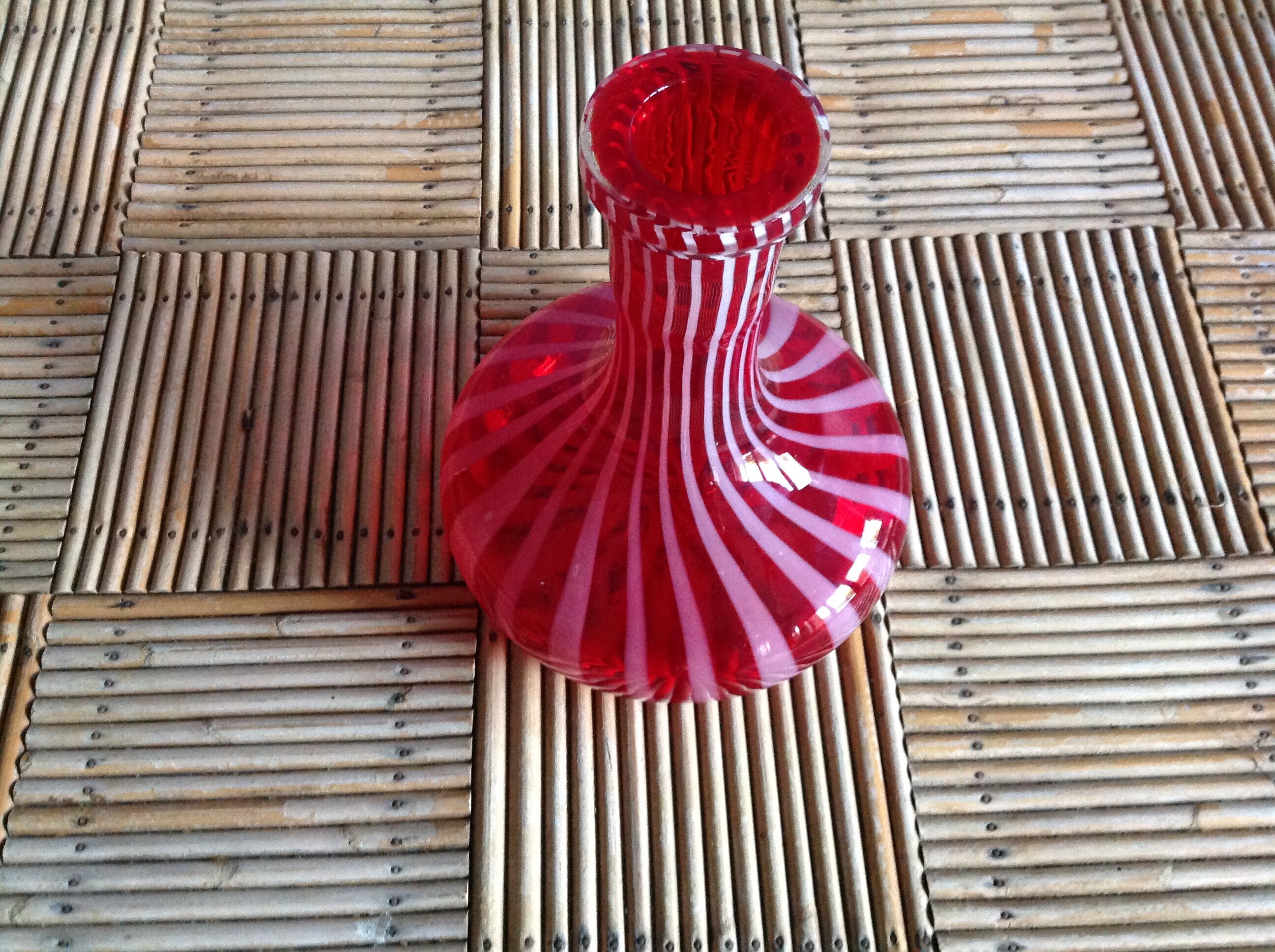 Vintage striped carafe