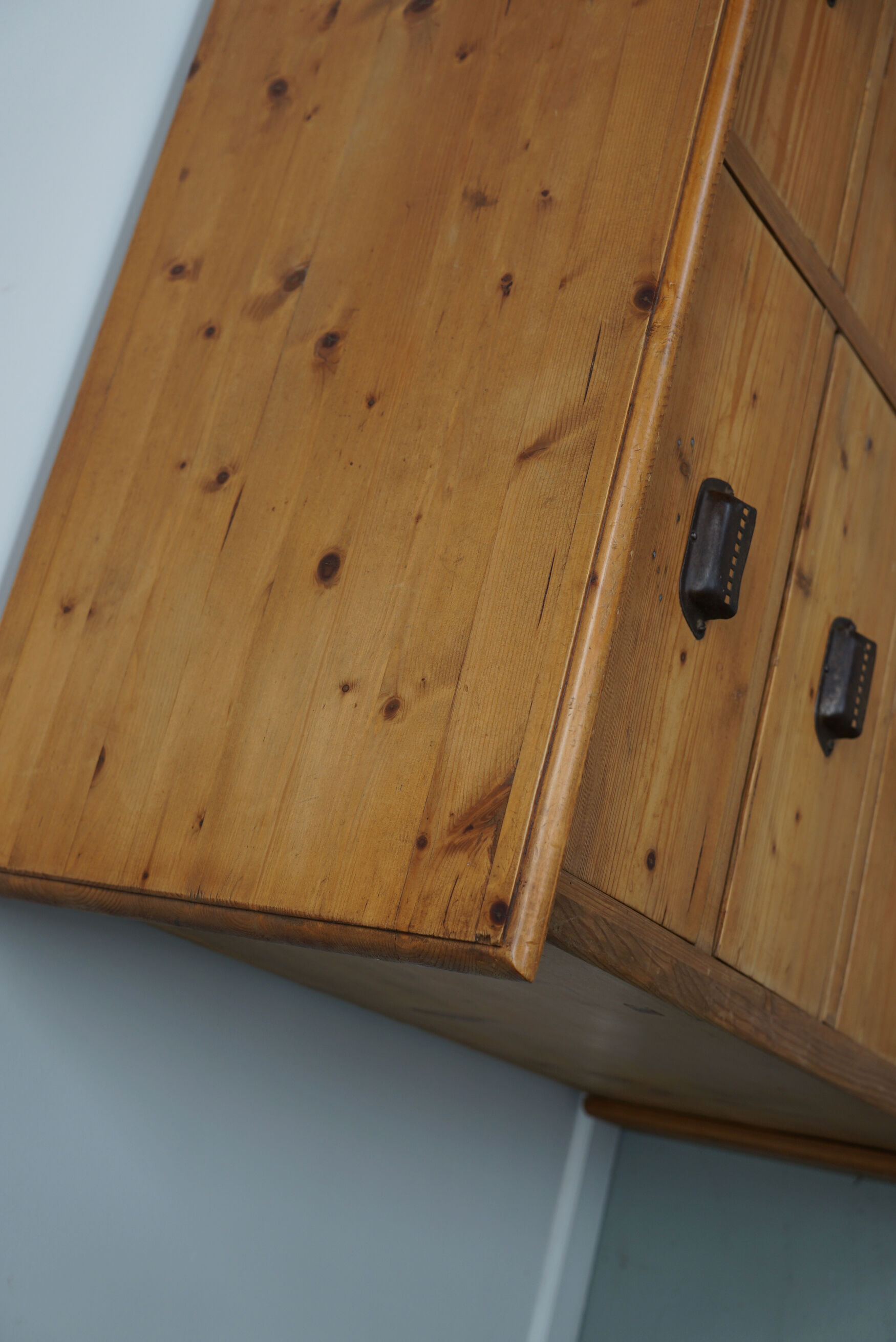 German Pine Apothecary Cabinet or Bank of Drawers, ca 1930s