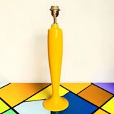 Large vintage ceramic lamp base in yellow – 1960s