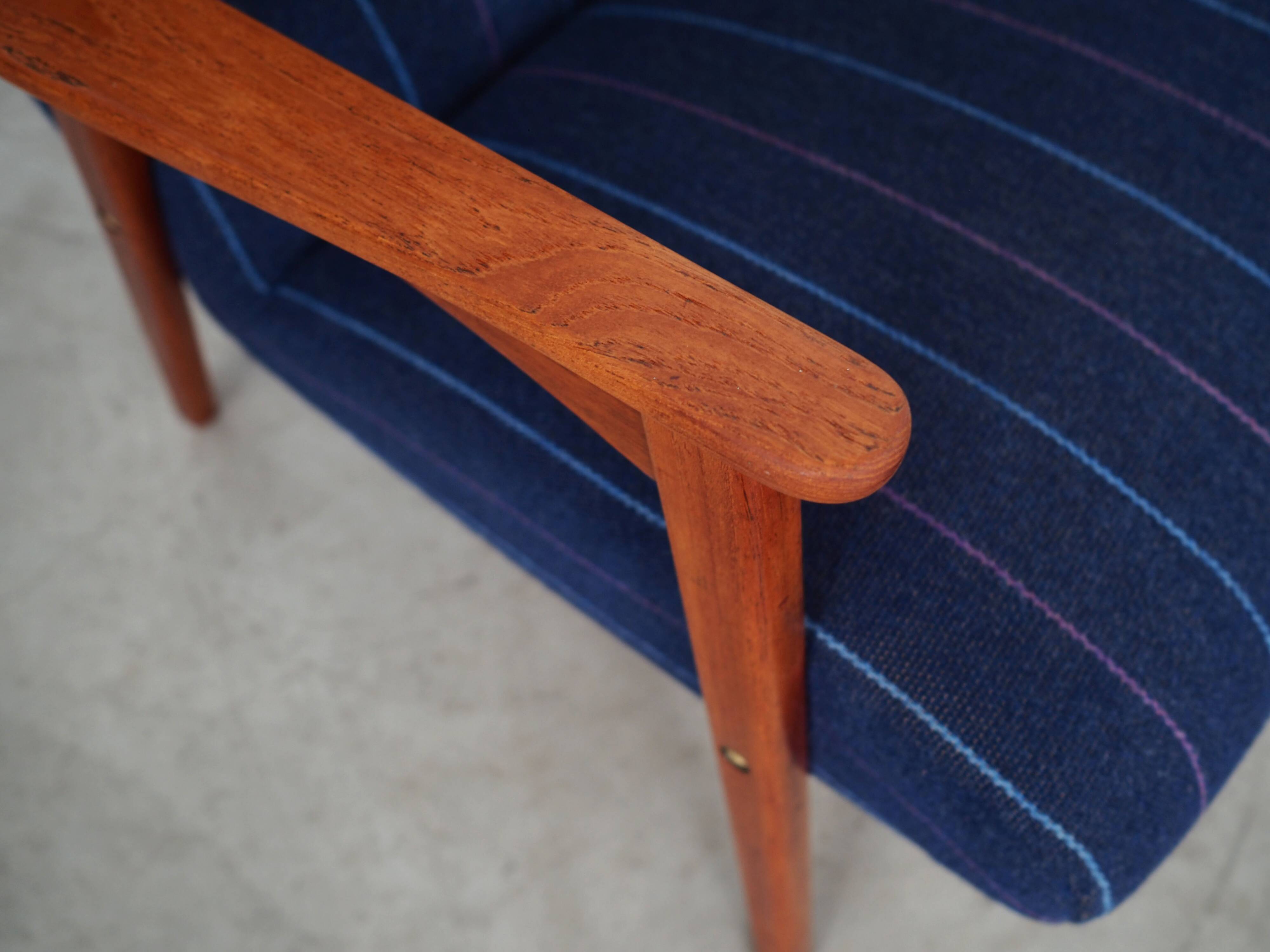 Fauteuil en teck, design danois, années 1970, production : Danemark