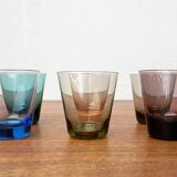 Coloured Shot Glasses German Mid-Century, 1960s, Set of 6