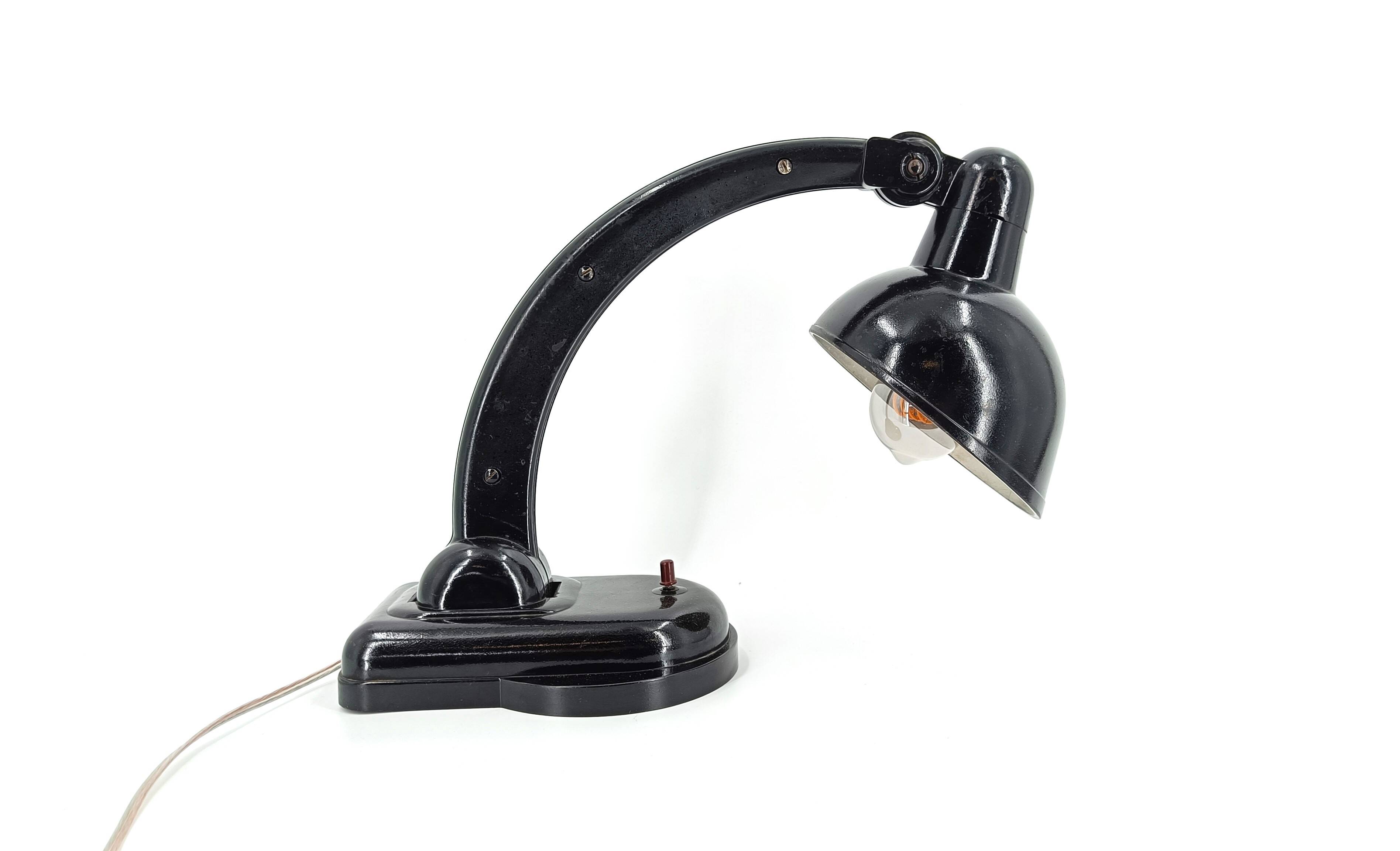 Art deco bakelite desk lamp, 1950s