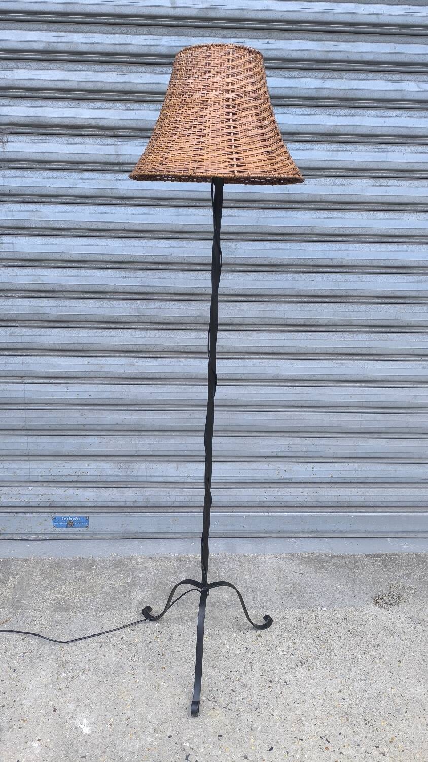 Wrought iron floor lamp 1960