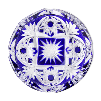 Ashtray, empty Bohemian crystal pocket