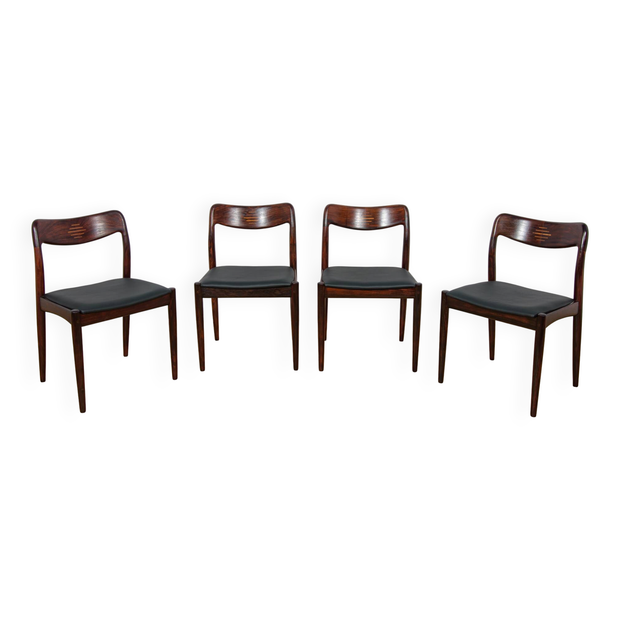 Mid-century Danish dining chairs from Uldum Møbelfabrik, Denmark, 1960s, set of 4