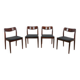 Mid-century Danish dining chairs from Uldum Møbelfabrik, Denmark, 1960s, set of 4