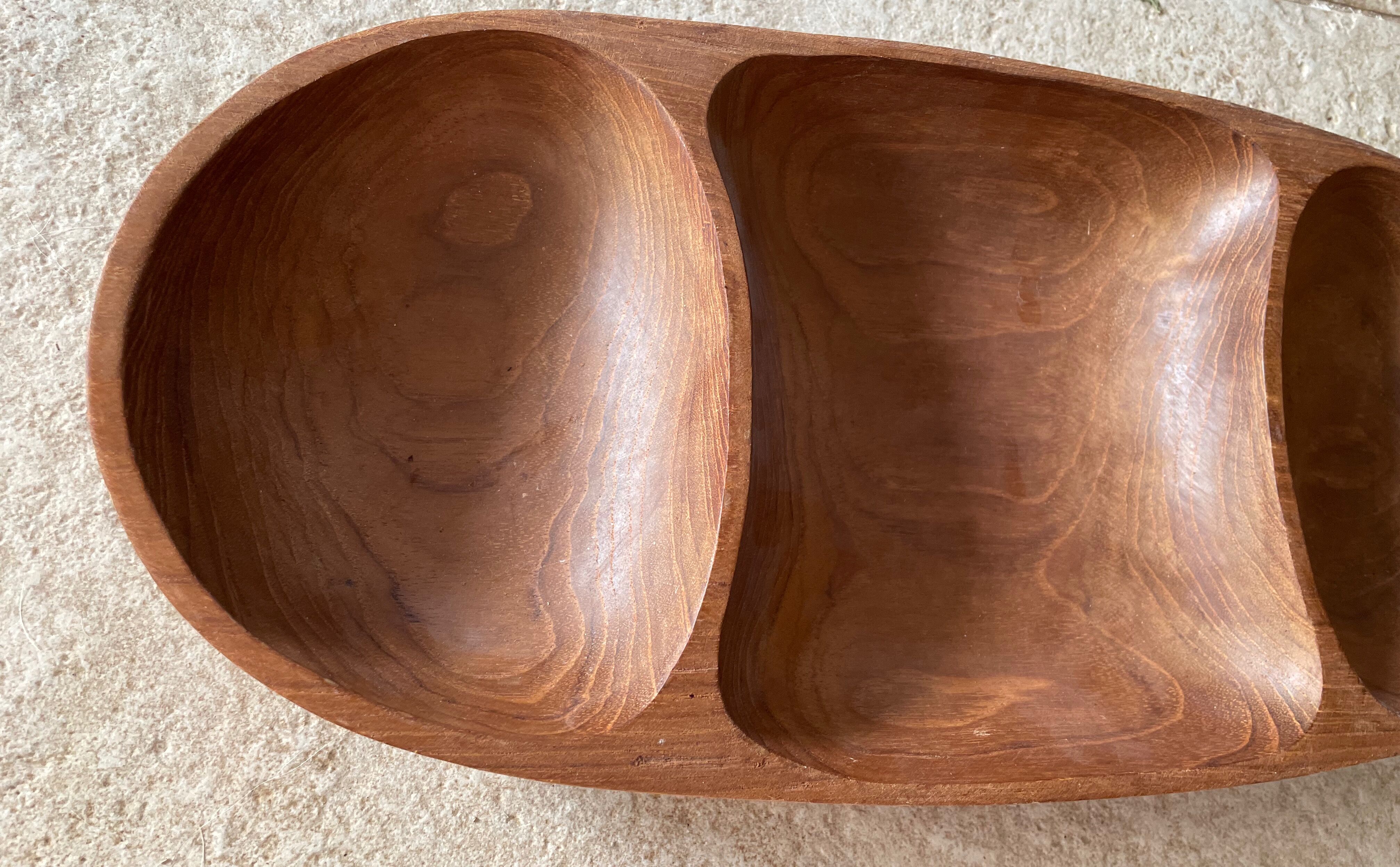 Plateau en bois vintage 41,5cm