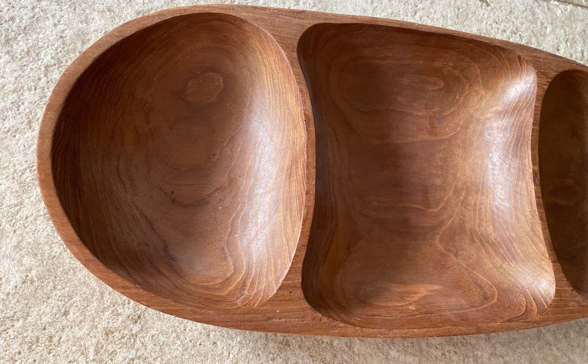 Plateau en bois vintage 41,5cm