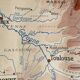 Vintage school map 1950 double-sided "The Garonne / the Rhône"