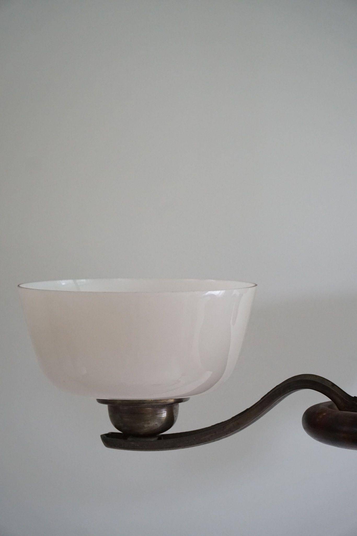 Paavo Tynell for Taito Oy, an Art Deco chandelier model '1255/3', Finland, 1930s.