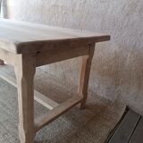 Solid wood farmhouse table