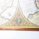 Frame and map "Orbis terrae compendiosa descriptio", Reproduction of an engraving Gérard Mercator
