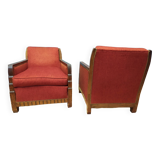 set of 2 Art Deco armchairs "NIAGARA" 1926 by Maurice Dufrène
