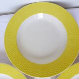 3 deep plates from Digoin Sarreguemines