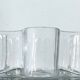 Grand vide-poche organique en verre transparent