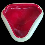 Ancienne coupelle vide poche cendrier double opaline