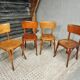 Old French cafe chairs set of 4 pcs