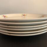 6 Gien dessert plates, Nice model, 1950