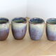Set of 4 blue ceramics cups