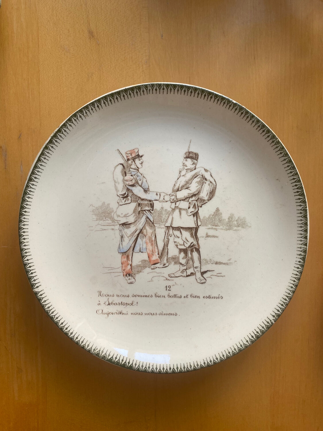 Creil Montereau - trio of plates