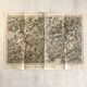 Map of the surroundings of Marche-en-Famenne Belgium vintage 1914