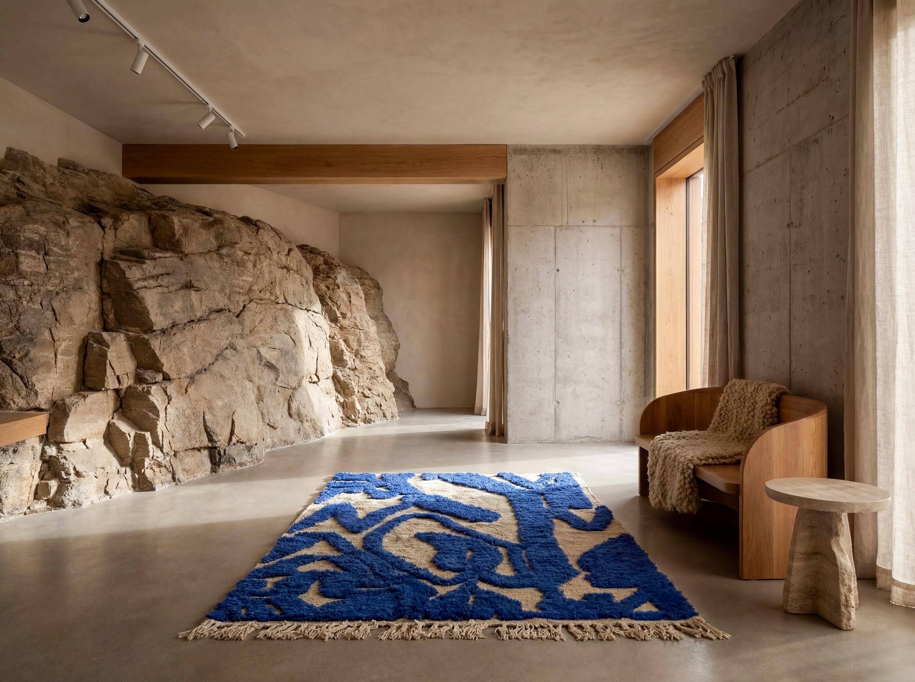 Traditional Moroccan handmade rug 2.5x1.5 m