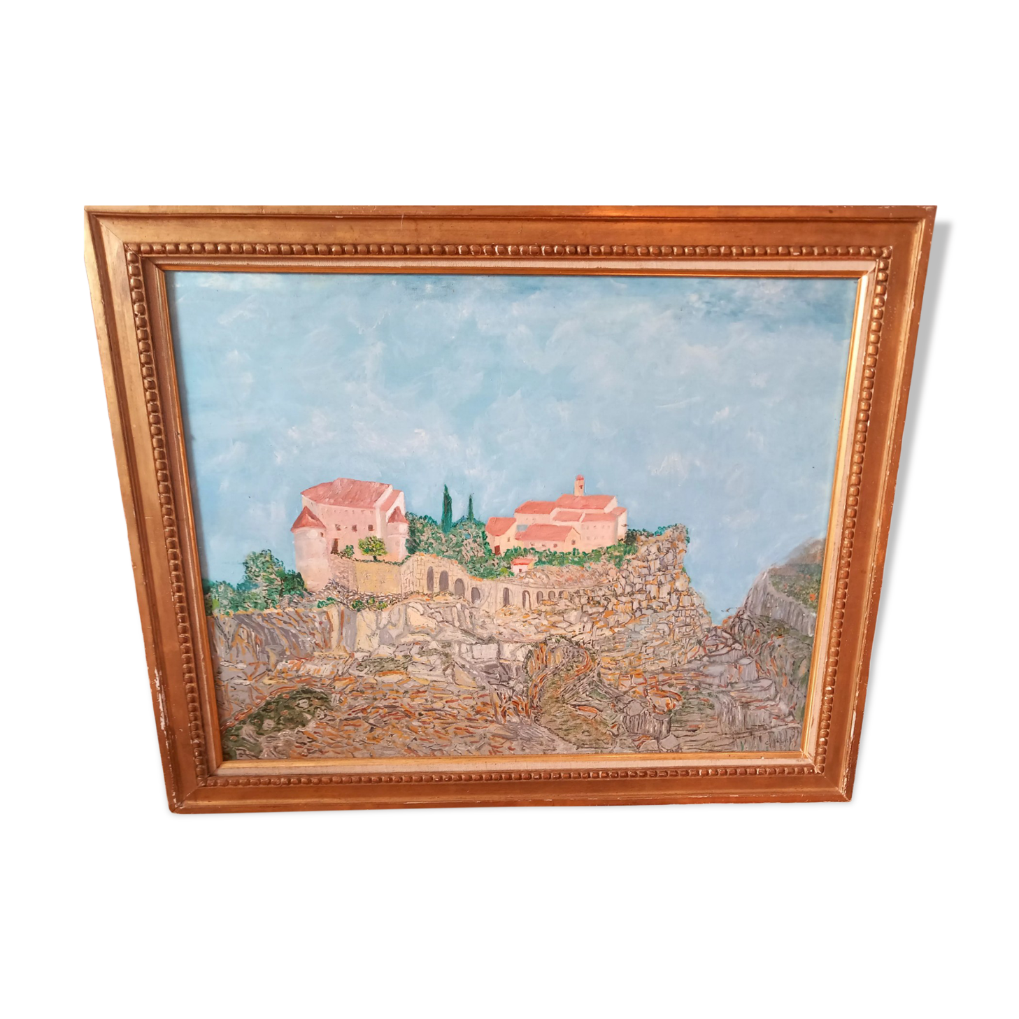 Oil on landscape canvas