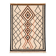 Ecru Berber rug with diamond patterns in structured Atlas style.
