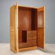 Vintage maple veneer wardrobe, design, Italy, 1950s