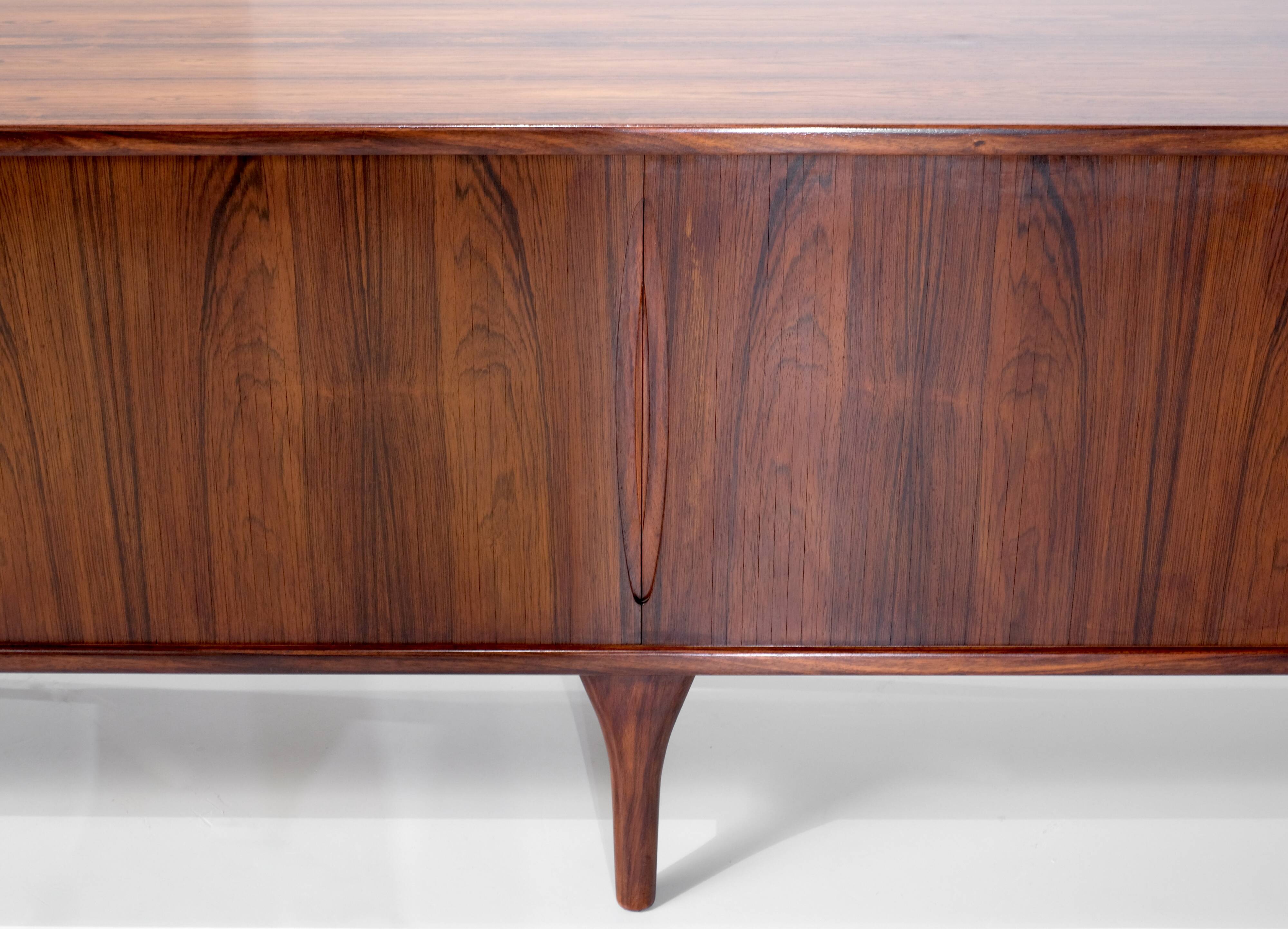 Enfilade designed by Henning Kjaernulf for Bruno Hansen, Denmark 1960s.