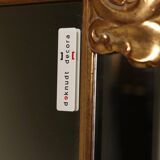 Large Revival Mirror in Gilded Resin by Deknudt Belgium 1980s