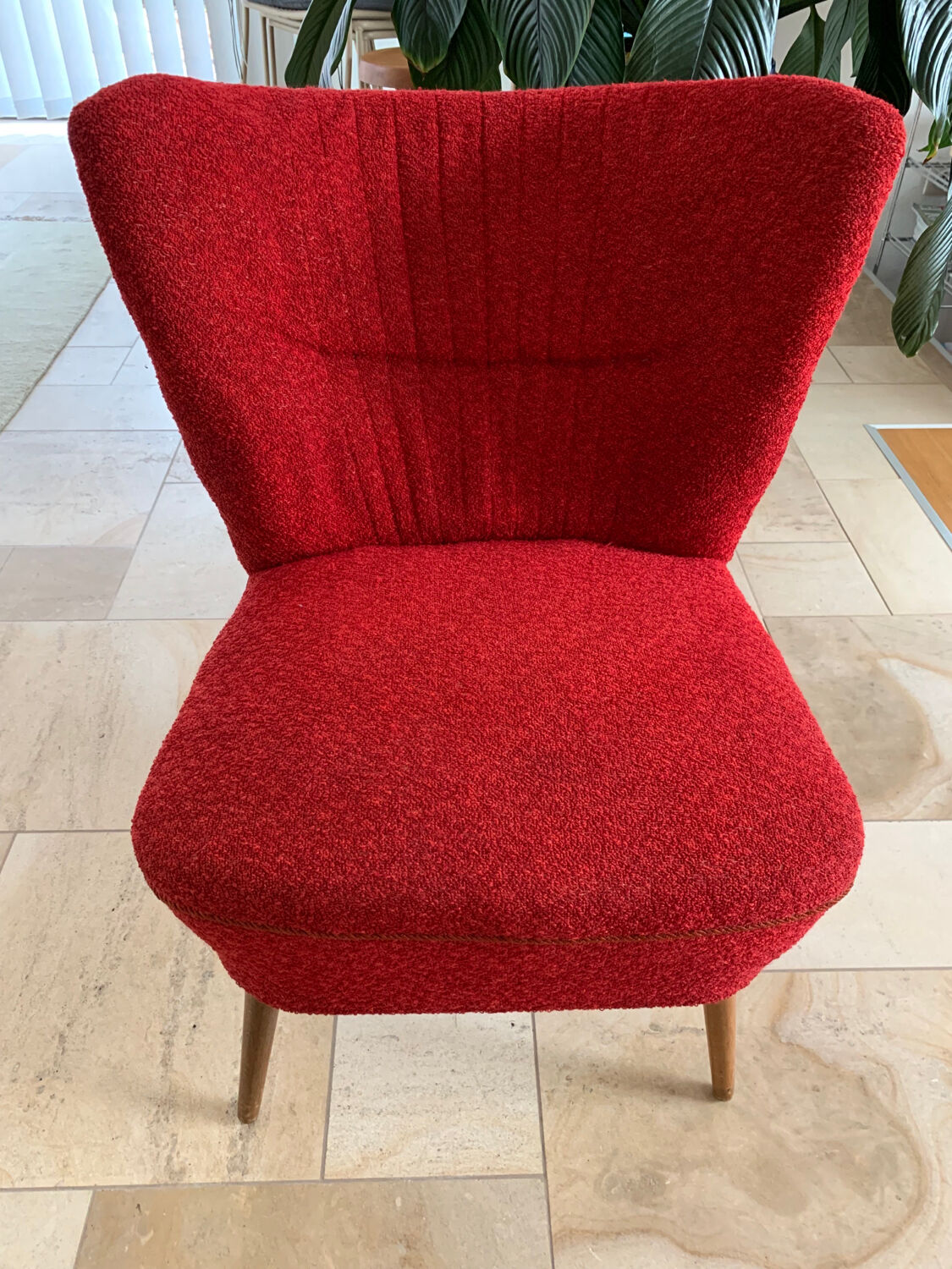 Armchair red cocktail 50s-60s