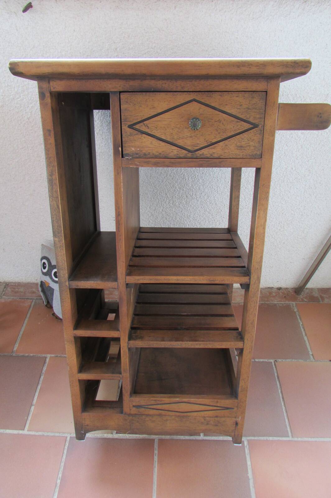 Kitchen storage unit, vegetable dish, solid wood