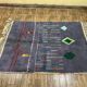 Tapis artisanal marocain laine naturelle 2.5x1.5 m
