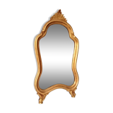 Vintage rocaille mirror in gilded wood