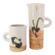 Two ceramic pitchers from the Dove pottery