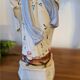 Religious statuette of the Virgin Mary in bisque porcelain