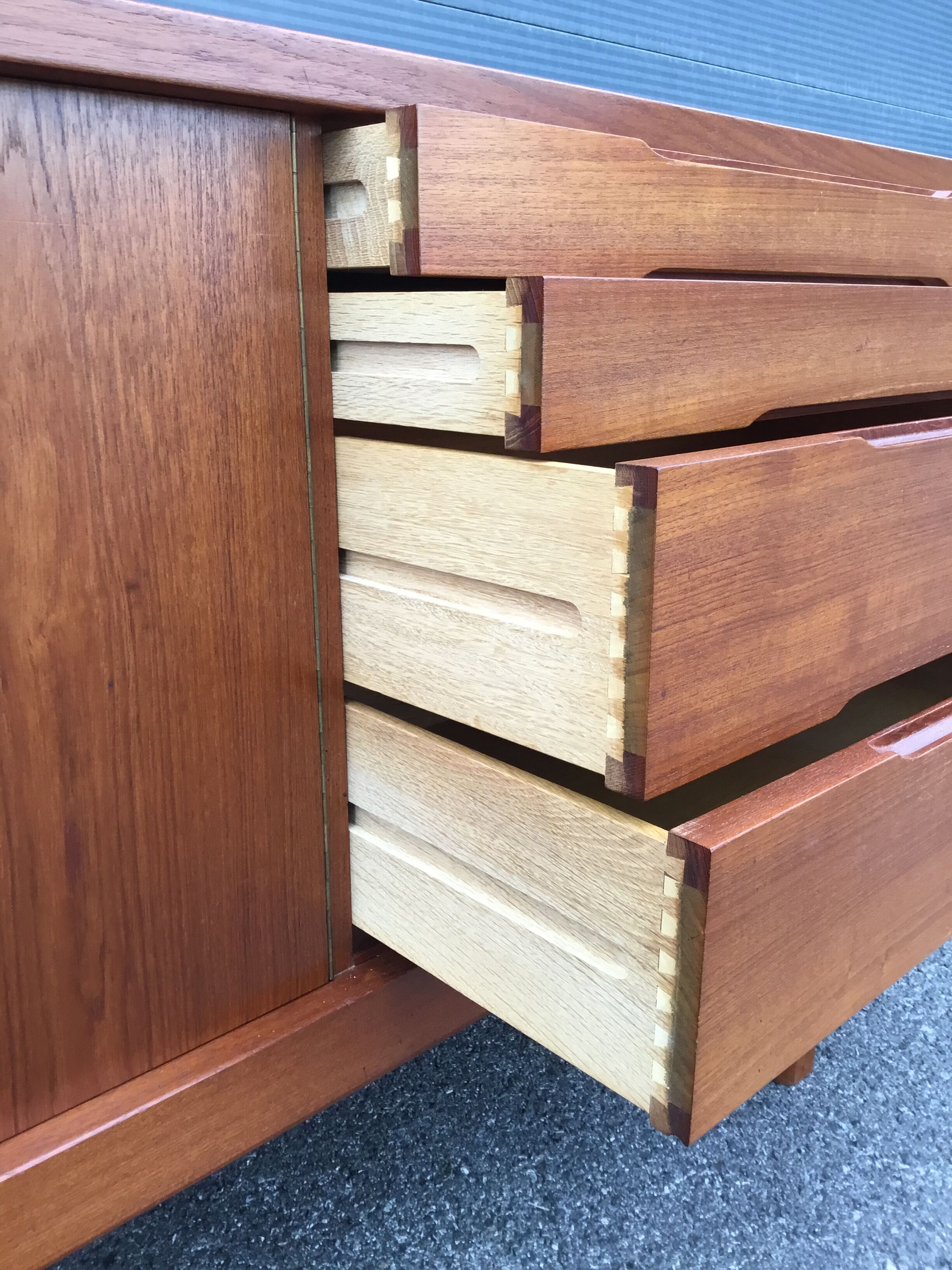 Danish teak sideboard in the 1960s