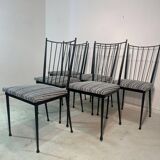 6 original chairs by Colette Gueden, 1950