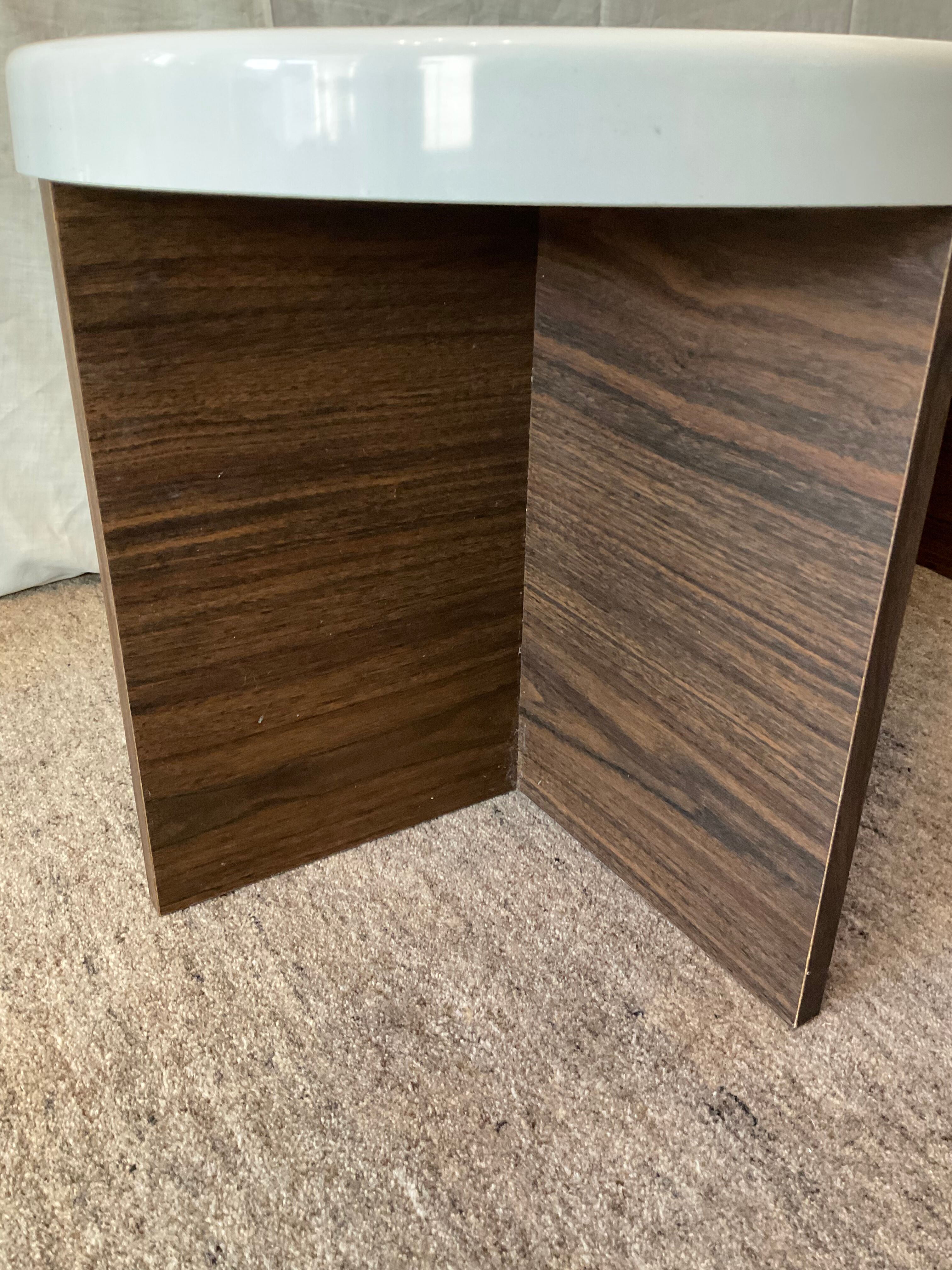 Duo of vintage coffee tables from the 70s-80s