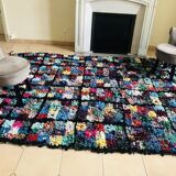 Handmade boucherouite carpet  - 255x190cm