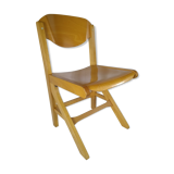Chaise hêtre massif brutalist