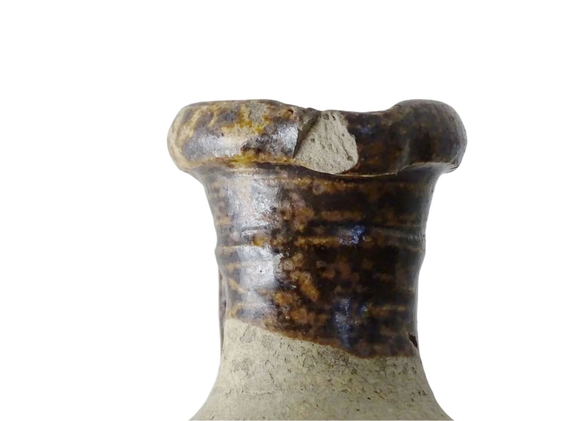 Pichet à huile en céramique ancienne française